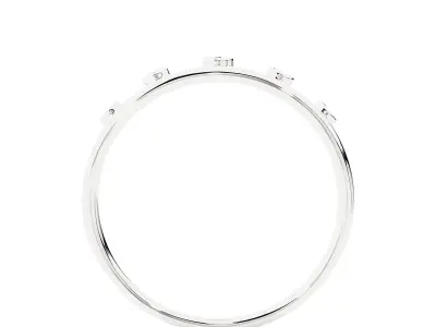 Light Minimalist Diamond Ring 3D print model