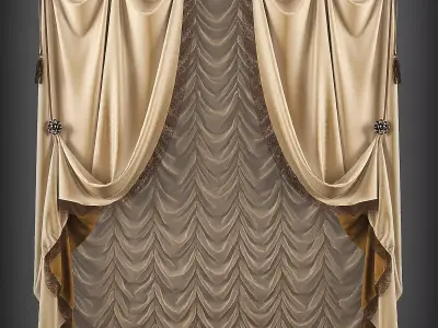 Curtain 3D model 103 3D model