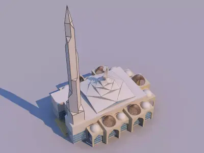 0174 - Mosque Building 3D model