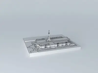 LDS. Temple Halifax Nova Scotia, Canada. Templo Mormon. 64th.... Free 3D model
