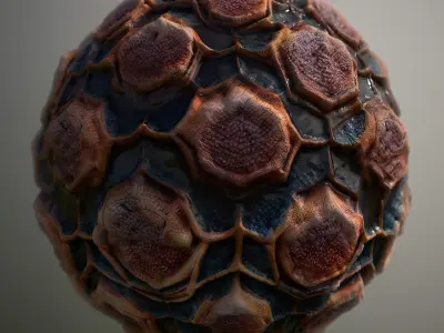 Material Skin Alien 20 Seamless PBR Texture Texture