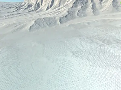 Big Crate on Landscape 3D model