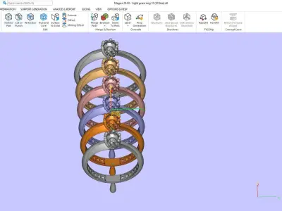 Women Wedding Engagement Ring 10 3D print model