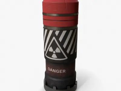 Sci-Fi Bomb v2 Low-poly 3D model