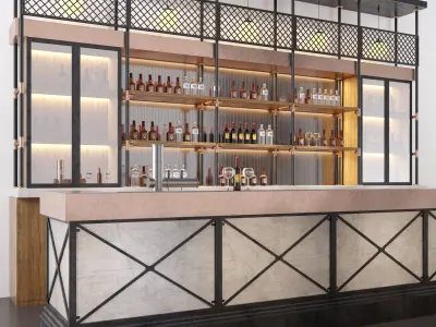 Loft  bar 3D model order