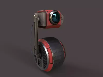 Droid V1 Low-poly 3D model