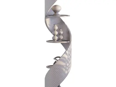 DNA Single Strand Low-poly 3D model