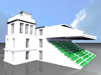 Arenas tribune 3D model