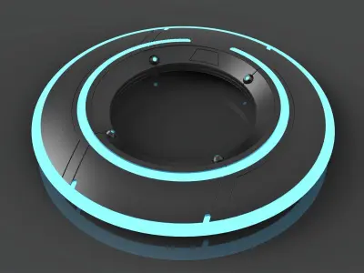 Identity disk from the movie Tron Legacy 2010 3D print model