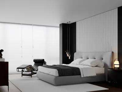 Bedroom Design 3d model  Free 3D model
