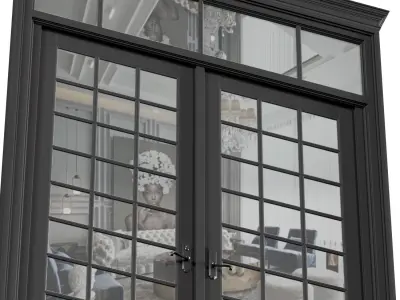 Modern Classic French Patio Doors  3D model
