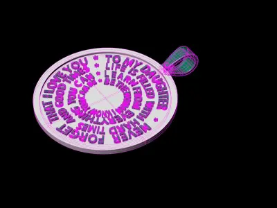 coin medal 3D print model