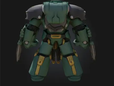 Combat Robot 3D Model 3D model