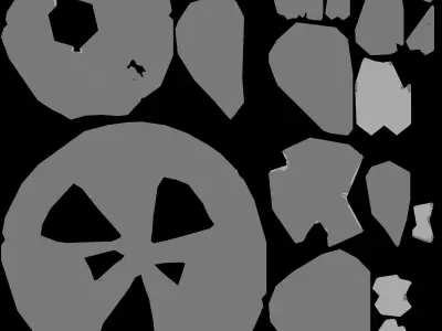 stylized Floating Islands Rocks  Low-poly 3D model Low-poly 3D model