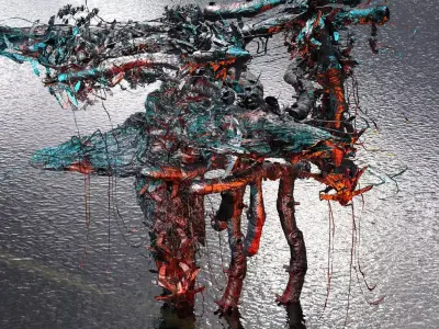 Deep ocean leviathan monster station 3D model