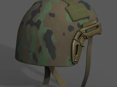 Helmet military combat scifi futuristic military  Low-poly 3D model