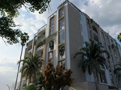 3D Exterior Facade Eastern Province Dammam KSA 3D model