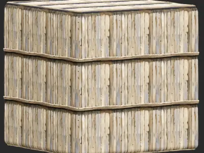 Stylized Wood Fence Seamless Texture  Texture