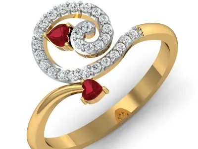 Solitaire Wedding Engagement Ring 3dm STL FBX OBJ Render Details 3D print model purchase