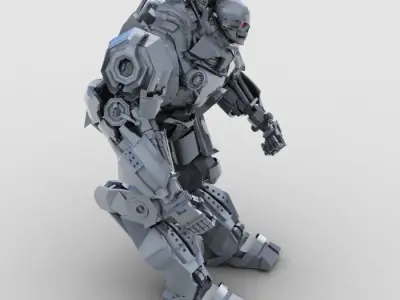 Skull Robot 3D model