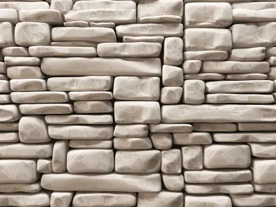 Stone panel decor 3D model