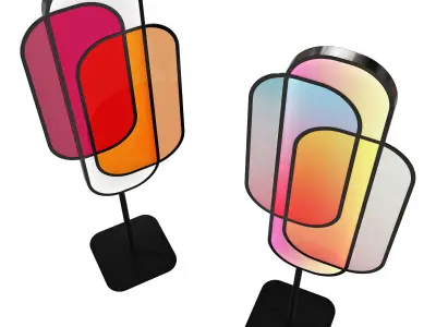 roche bobois chroma floor lamp 3D model