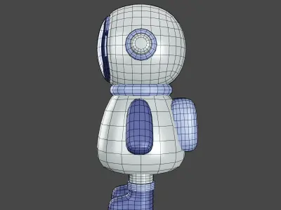 Astronaut Cartoon 3D model Low-poly 3D model