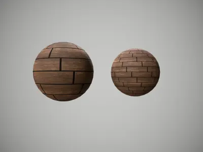 Tiled wooden pbr material Texture