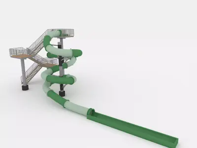 Waterpark Slide 2 3D model
