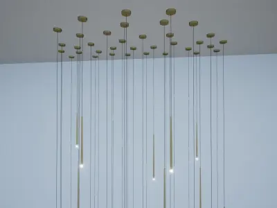 Custom Chandelier 3D model