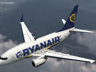  Ryanair Boeing 737-600 with Interior 