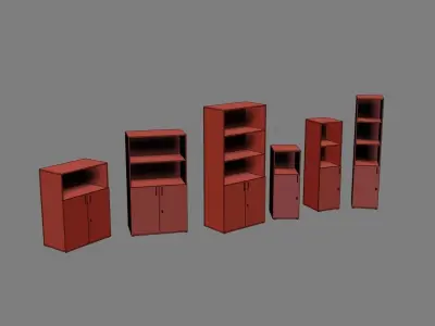 closet komod d02 3D model