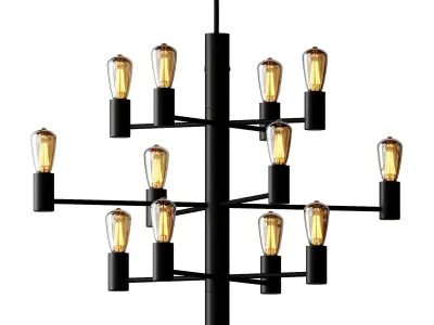 Manola 12 chandelier from Herstal 3D model