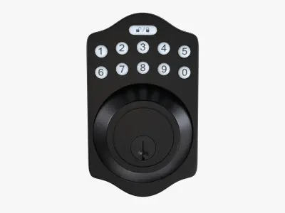 Electrical Door Lock with a Keypad A01 3D model