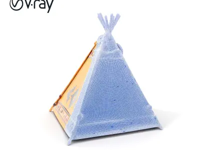 Native American Tent Model Pack Low-poly 3D model