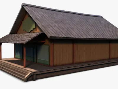 Shop 02 Low-poly 3D model