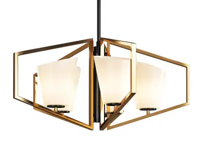 OBLIQUE CHANDELIER Low-poly 3D model