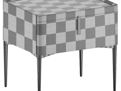 Bedside Desk Cabinet 3D model