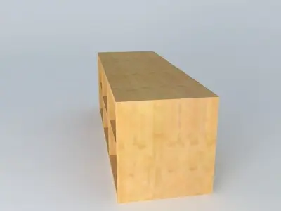 Shelf Cabinet DOORS HDO2FP 6 17 BRW Milano Oak 3D model