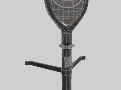 Coin binoculars Low-poly 3D model