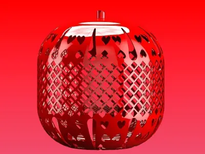 3D printable lamp shade 3D print model
