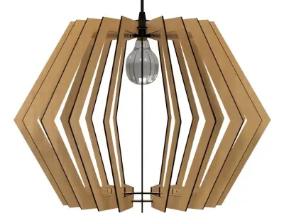 CEILING LIGHT LAMP 3D PRINT AND LASER CUT FILES MODEL 15 3D 3D print model