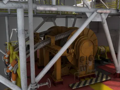  FPSO - High-Detail Floating Production Storage and Offloading Vessel 3D Model for Simulation - Anima 