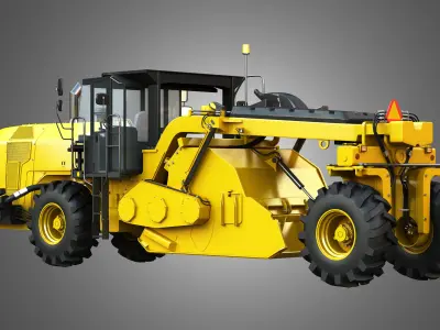 RM500B - Road Reclaimer Vehicle 3D model