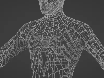Spider-man Concept Raimi Surge Symbiote Suit 3D model