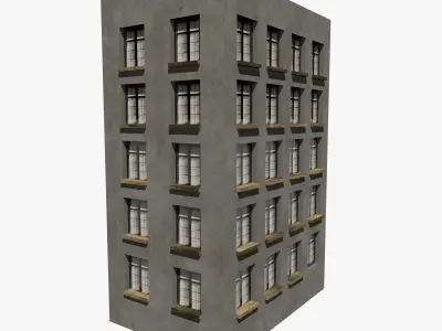 Residential Five Floor Building  3D model