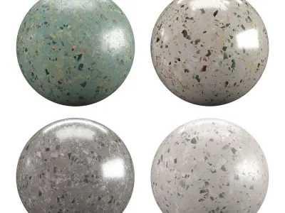 Terrazzo Natural Texture PBR Vray Corona Blender Texture