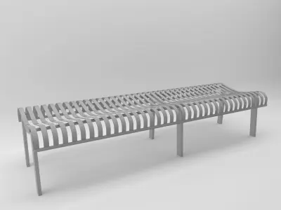 Bench Park 3 3D model