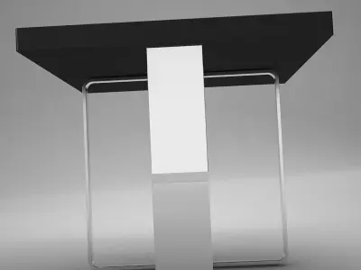 coffe table square 2 Low-poly 3D model