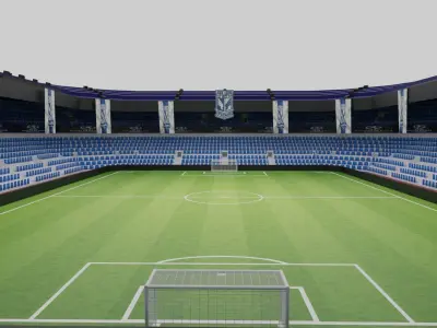 Lech Poznan Football Stadium Low-poly 3D model